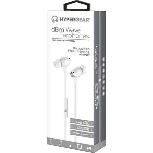 HyperGear 3.5mm Jack Girişli Kablolu Beyaz Kulaklık