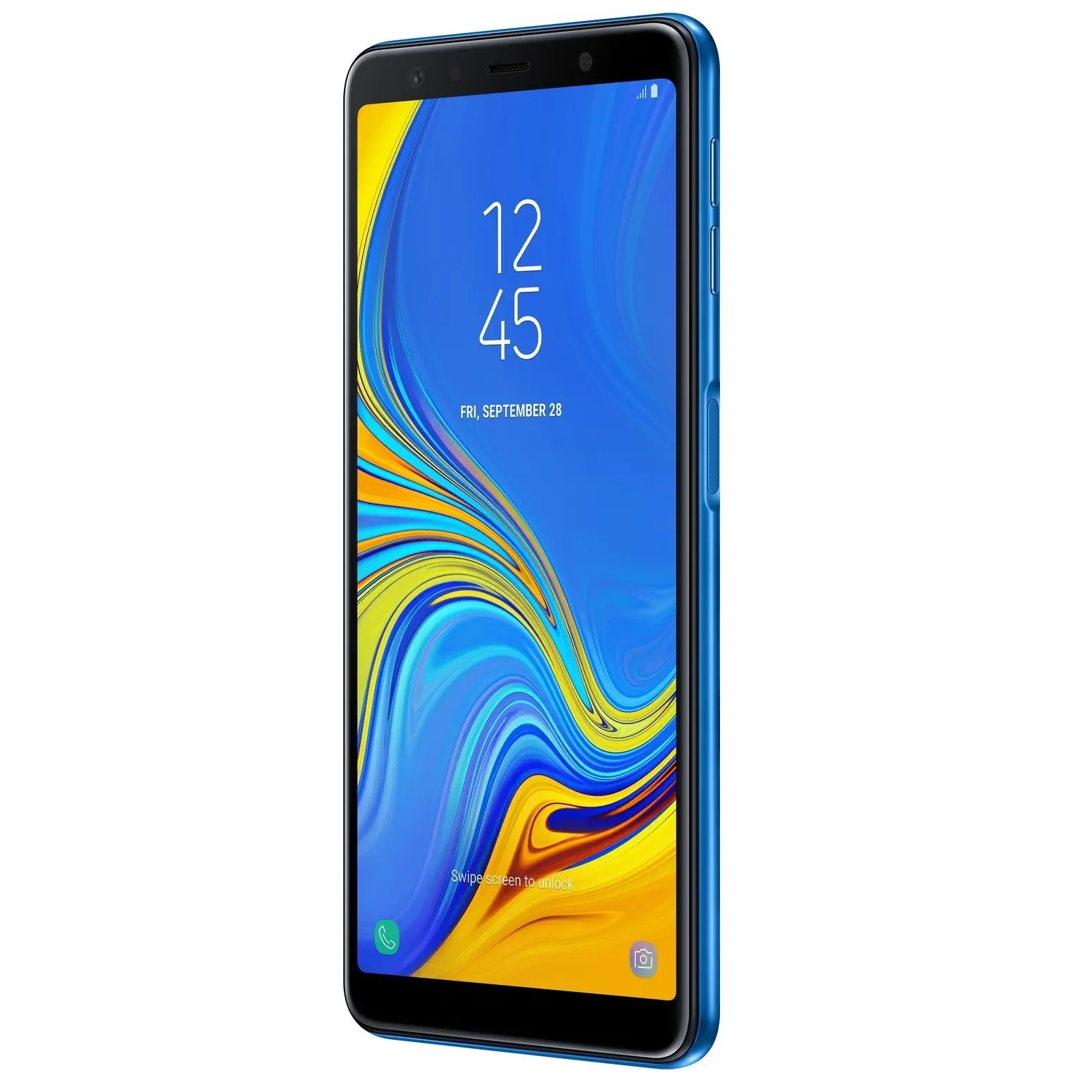 Samsung Galaxy A750 A7 2018 64GB Çift Sim Mavi Cep Telefonu - İthalatçı Firma Garantili