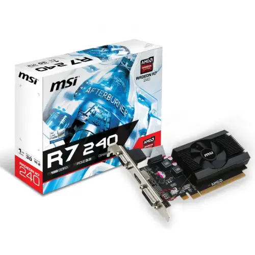 MSI Radeon R7 240 1GD3 64B LP Radeon R7 240 1GB DDR3 64Bit DX11.2 Ekran Kartı