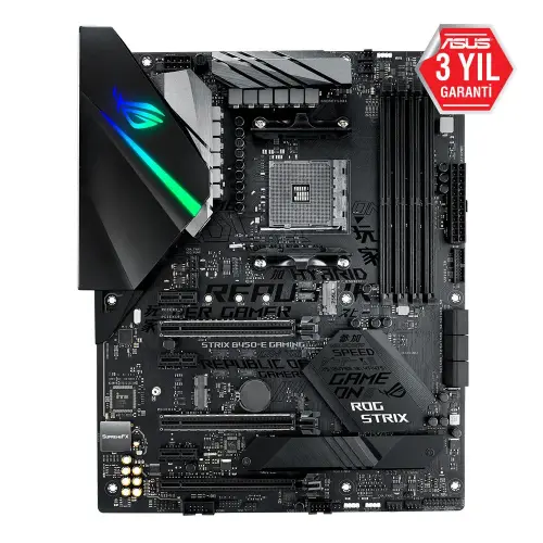 Asus Rog Strix B450-E Gaming AMD B450 Soket AM4 DDR4 4400(OC)MHz ATX Gaming (Oyuncu) Anakart