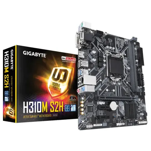 Gigabyte H310M S2H Intel H310 Express Soket 1151 DDR4 2666MHz mATX Gaming Anakart