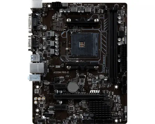 MSI A320M PRO-E AMD A320 Soket AM4 DDR4 3200(OC)Mhz mATX Anakart 