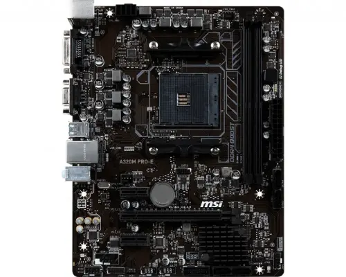 MSI A320M PRO-E AMD A320 Soket AM4 DDR4 3200(OC)Mhz mATX Anakart 