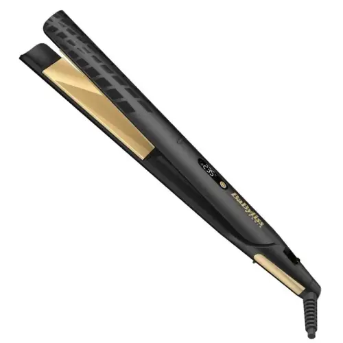 Babyliss ST430E Gold Ceramic Geniş Plakalı 235° Lcd Ekran Saç Düzleştirici