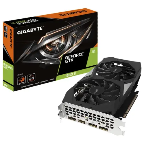 Gigabyte GV-N166TOC-6GD GeForce GTX 1660 Ti OC 6G 6GB GDDR6 192Bit DX12 Gaming Ekran Kartı