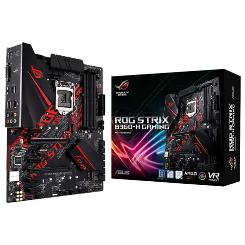 Asus Rog Strix B360-H Gaming Intel B360 Soket 1151 DDR4 2666MHz ATX Gaming (Oyuncu) Anakart