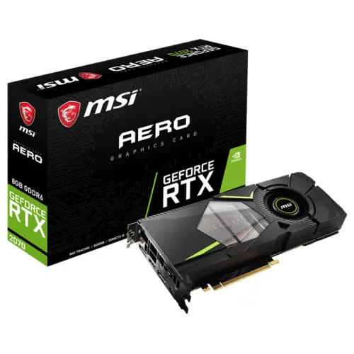 MSI RTX 2070 Aero 8G GeForce RTX 2070 8GB GDDR6 256Bit DX12 Ekran Kartı