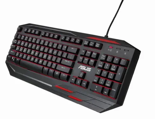 Asus Sagaris GK100  Arka Aydınlatmalı USB Gaming Klavye