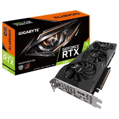 Gigabyte GV-N2080WF3-8GC GeForce RTX 2080 Windforce 8G 8GB GDDR6 256Bit DX12 Gaming Ekran Kartı