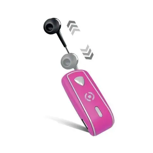 Celly Bh Snail Makaralı Pembe Bluetooth Kulaklık - BHSNAILPK