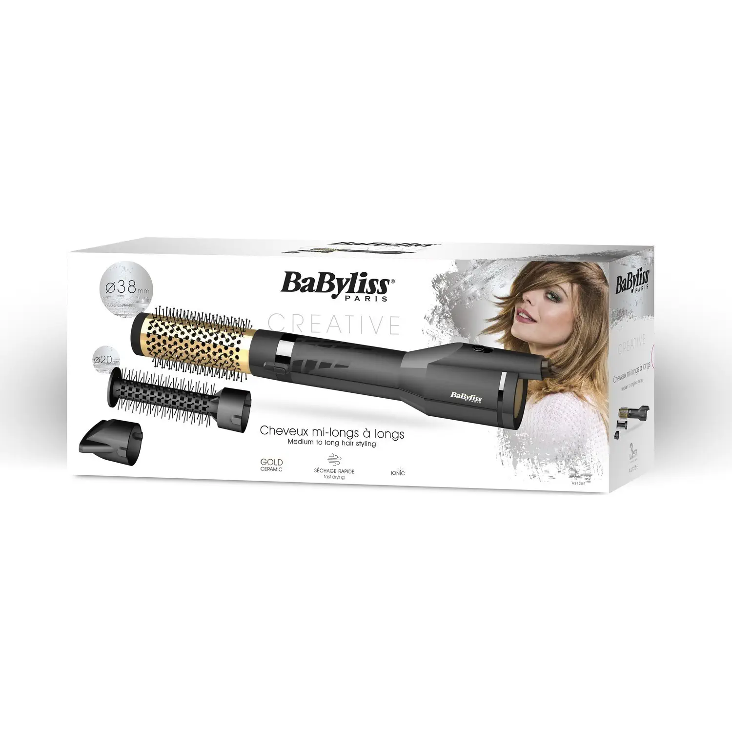 Babyliss AS125E Gold Ceramic 1200W Hava Üflemeli Saç Şekillendirici