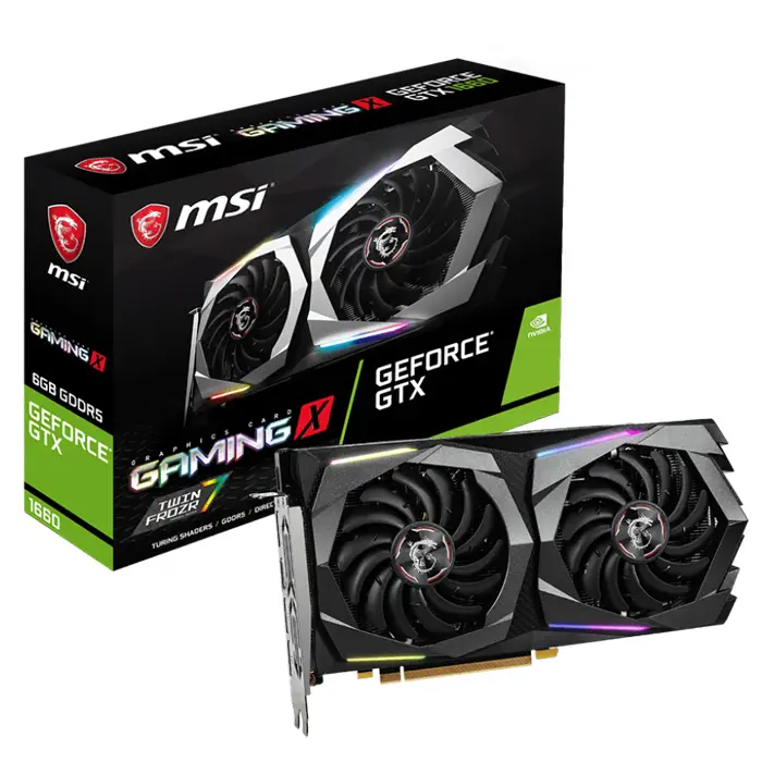 MSI GeForce GTX 1660 Gaming X 6G GeForce GTX 1660 6GB GDDR5 192Bit DX12 Gaming Ekran Kartı