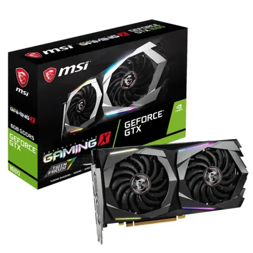 MSI GeForce GTX 1660 Gaming X 6G GeForce GTX 1660 6GB GDDR5 192Bit DX12 Gaming Ekran Kartı