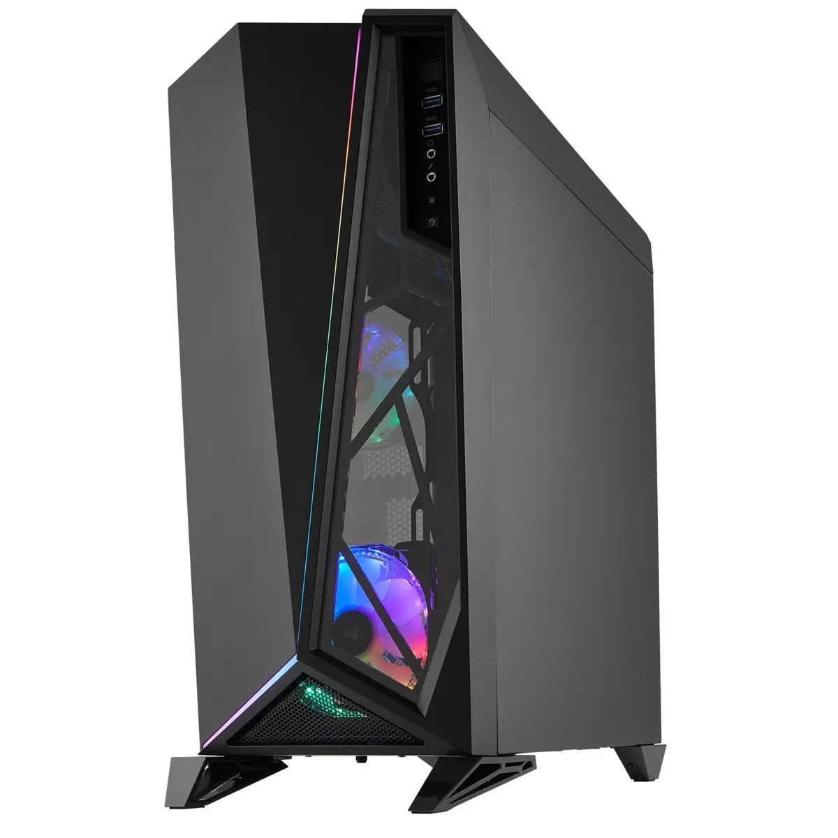 Corsair Carbide Spec-Omega RGB CC-9011140-WW Temperli Cam Siyah Mid-Tower Gaming Kasa