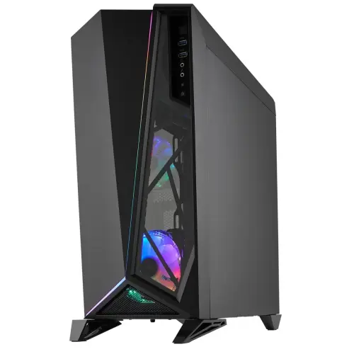 Corsair Carbide Spec-Omega RGB CC-9011140-WW Temperli Cam Siyah Mid-Tower Gaming Kasa