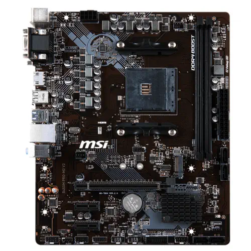MSI B450M PRO-M2 V2 AMD B450 Soket AM4 DDR4 3466(OC)MHz mATX Gaming(Oyuncu) Anakart