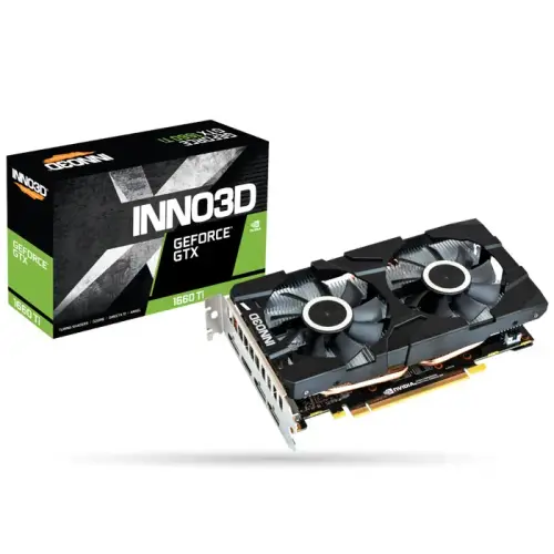 INNO3D GeForce GTX 1660 Ti Twin X2 6GB GDDR6 192Bit DX12 Gaming Ekran Kartı