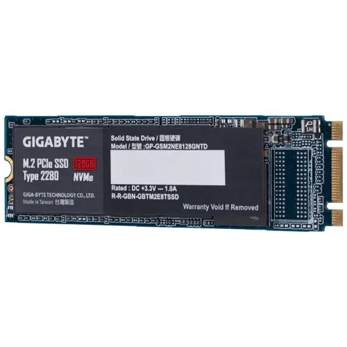Gigabyte GP-GSM2NE8128GNTD 128GB 1100/500 MB/s M.2 PCI-Express 3.0 SSD Disk