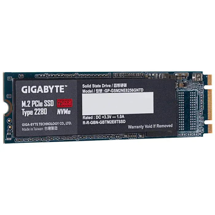Gigabyte GP-GSM2NE8256GNTD 256GB 1200/800 MB/s M.2 PCI-Express 3.0 SSD Disk