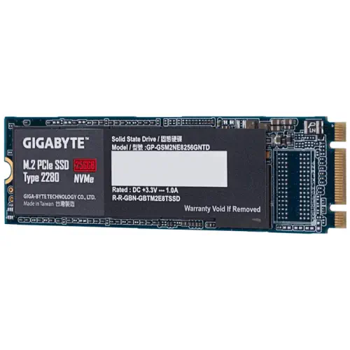 Gigabyte GP-GSM2NE8256GNTD 256GB 1200/800 MB/s M.2 PCI-Express 3.0 SSD Disk