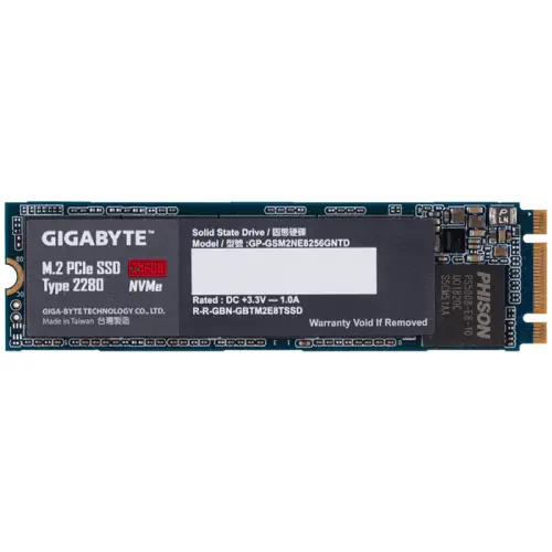 Gigabyte GP-GSM2NE8256GNTD 256GB 1200/800 MB/s M.2 PCI-Express 3.0 SSD Disk