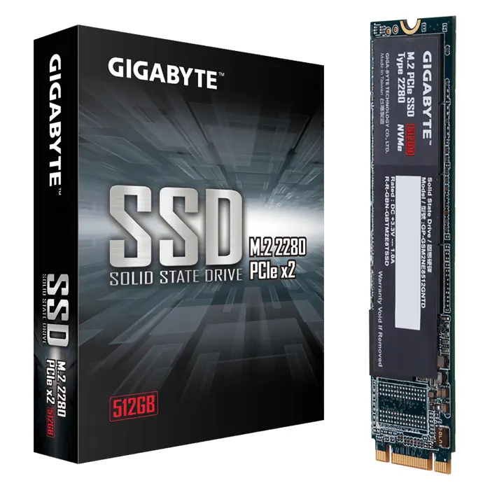 Gigabyte GP-GSM2NE8512GNTD 512GB 1550/850 MB/s M.2 PCI-Express 3.0 SSD Disk