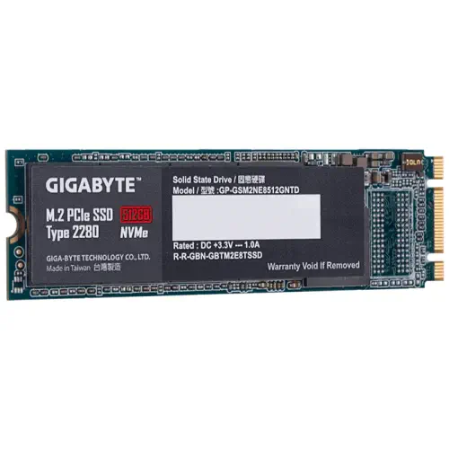 Gigabyte GP-GSM2NE8512GNTD 512GB 1550/850 MB/s M.2 PCI-Express 3.0 SSD Disk