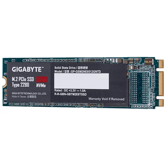 Gigabyte GP-GSM2NE8512GNTD 512GB 1550/850 MB/s M.2 PCI-Express 3.0 SSD Disk