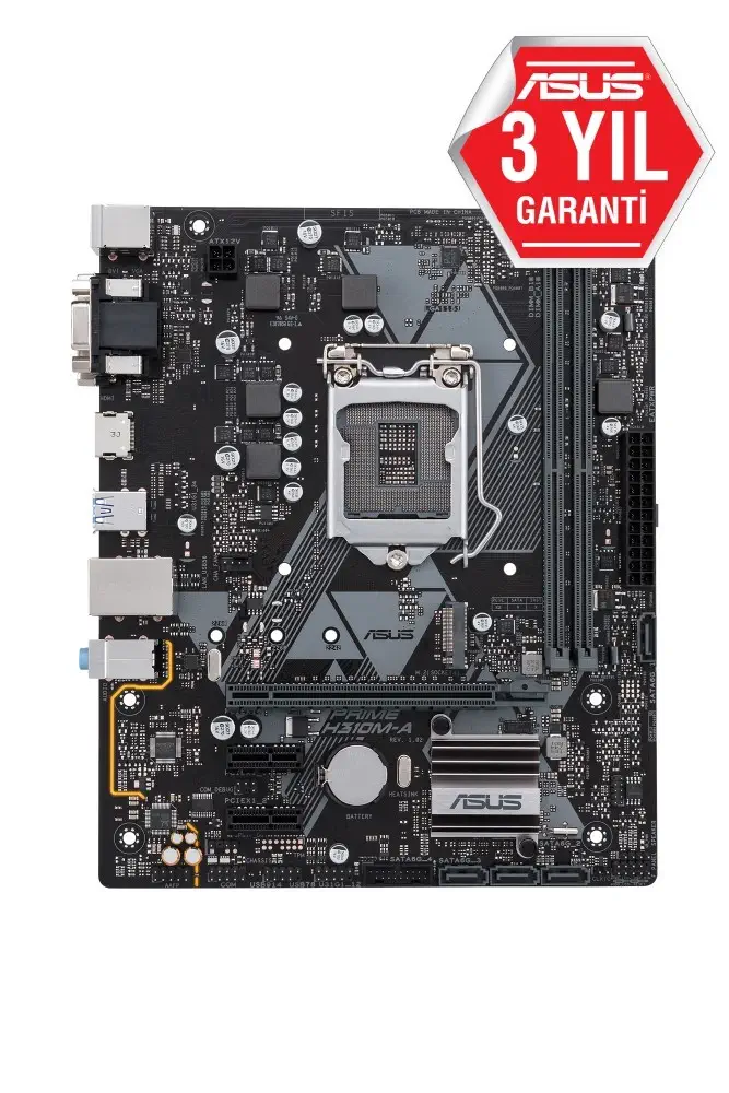 Asus Prime H310M-A R2.0 Intel H310 Soket 1151 DDR4 2666MHz mATX Gaming(Oyuncu) Anakart