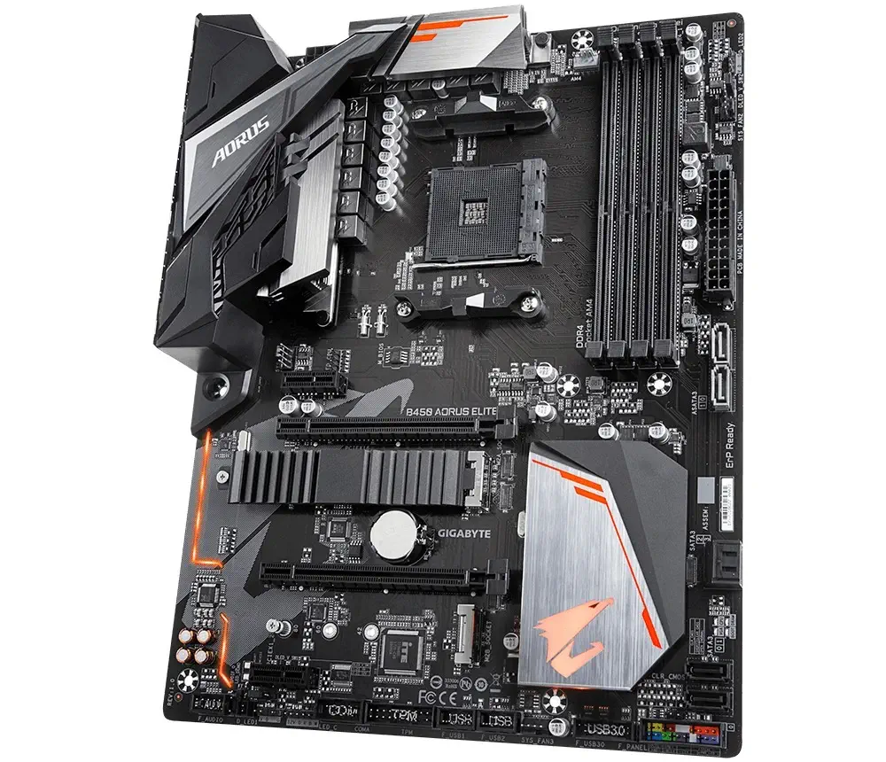 Gigabyte B450 Aorus Elite AMD B450 Soket AM4 DDR4 3200(OC)Mhz ATX Gaming(Oyuncu) Anakart