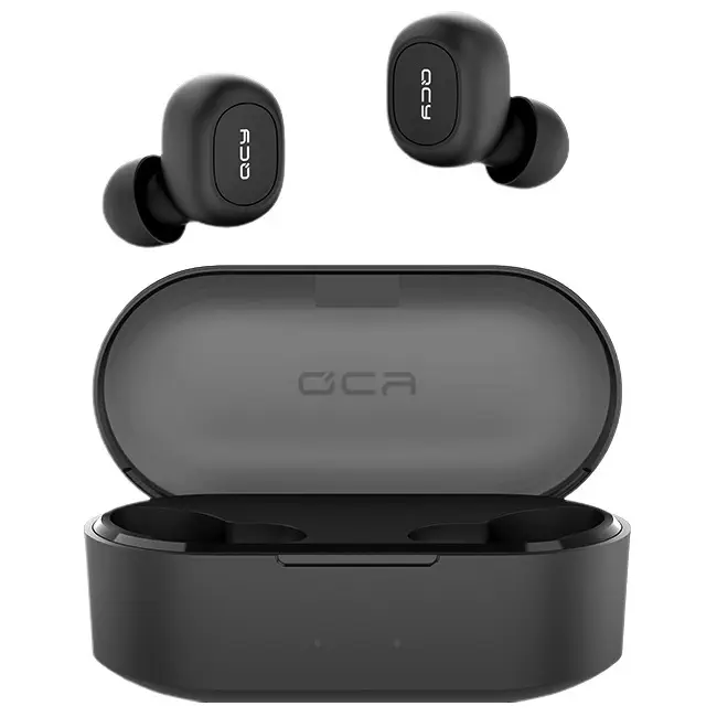 QCY T2C Çift Mikrofonlu Şarj Edilebilir Bluetooth V5.0 Siyah Telefon Kulaklığı - 2 Yıl Resmi Distribütör Garantili