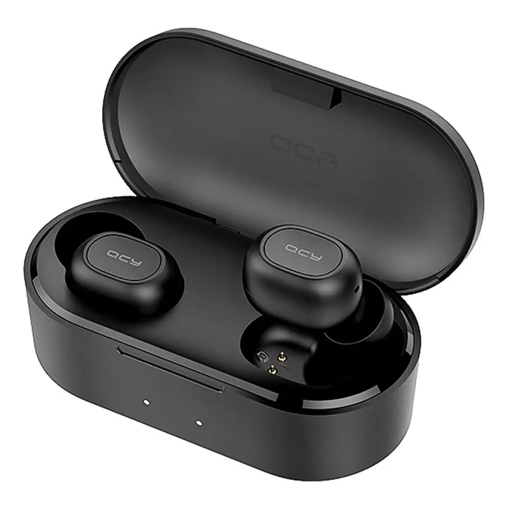 QCY T2C Çift Mikrofonlu Şarj Edilebilir Bluetooth V5.0 Siyah Telefon Kulaklığı - 2 Yıl Resmi Distribütör Garantili
