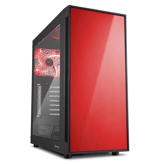 Sharkoon AM5 Window USB 3.0 Pencereli ATX Kırmızı Mid-Tower Gaming Kasa