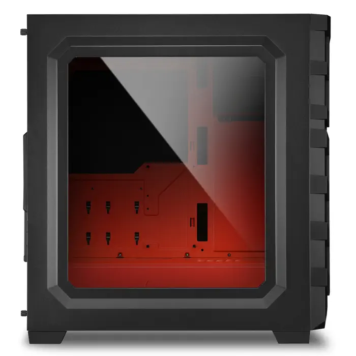 Sharkoon Skiller SGC1 Window USB 3.0 Pencereli ATX Kırmızı Mid-Tower Gaming Kasa