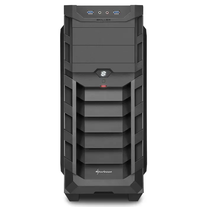 Sharkoon Skiller SGC1 Window USB 3.0 Pencereli ATX Siyah Mid-Tower Gaming Kasa