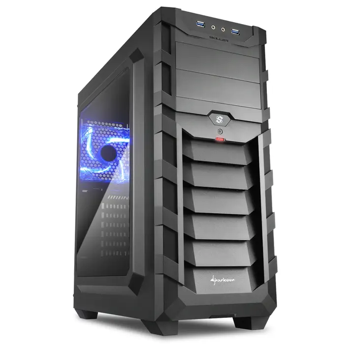 Sharkoon Skiller SGC1 Window USB 3.0 Pencereli ATX Siyah Mid-Tower Gaming Kasa