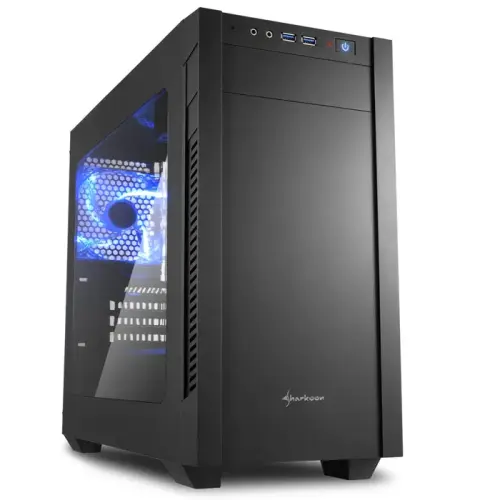 Sharkoon S1000 Window USB 3.0 Pencereli Siyah Micro-ATX Kasa