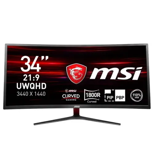 MSI Optix MAG341CQ 34” 8ms 100Hz 1800R VA UWQHD Curved(Kavisli) Gaming Monitör