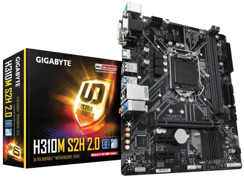 Gigabyte H310M-S2H 2.0 Intel H310 Express Soket 1151 DDR4 2666Mhz mATX Gaming Anakart