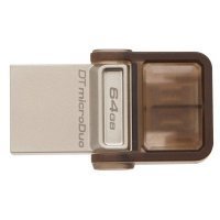 Kingston DTDUO/64GB DataTraveler MicroDuo 64GB USB 2.0 OTG 10MB/s-5MB/s USB Flash Bellek