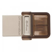 Kingston DTDUO/64GB DataTraveler MicroDuo 64GB USB 2.0 OTG 10MB/s-5MB/s USB Flash Bellek