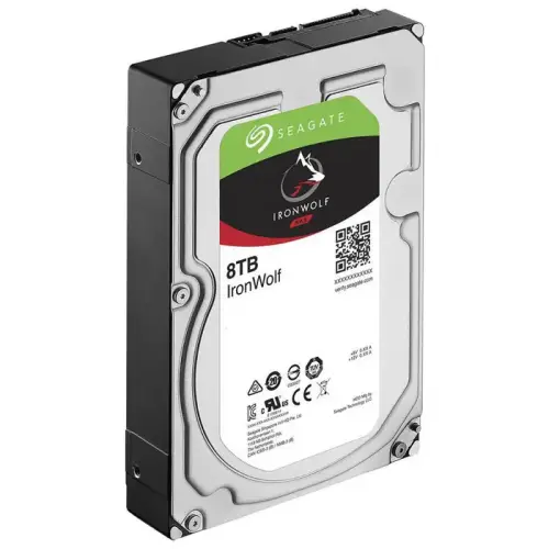 Seagate IronWolf ST8000VN0022 3.5″ 8TB 7200Rpm SATA 6Gb/sn 256MB Önbellek 210MB/s RV Sensör Nas Disk