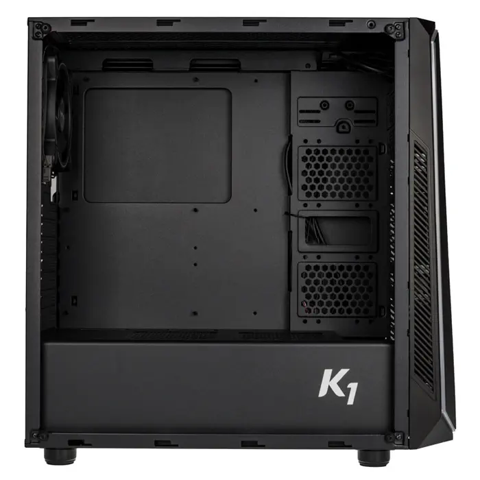 Zalman K1 USB 3.0 Midi-Tower Temperli Cam RGB LED Fan Siyah Gaming(Oyuncu) Kasa