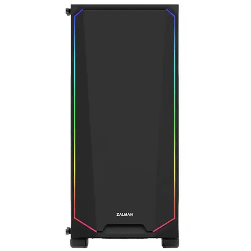 Zalman K1 USB 3.0 Midi-Tower Temperli Cam RGB LED Fan Siyah Gaming(Oyuncu) Kasa