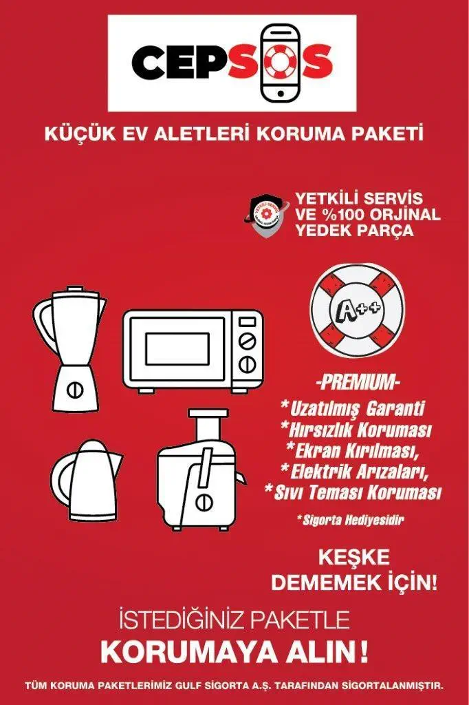 Cepsos Küçük Ev Aletleri Premium Garanti Paketi - 1 Yıl