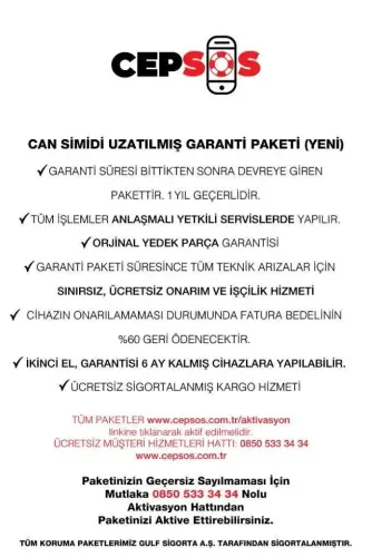 Cepsos Küçük Ev Aletleri Uzatılmış Garanti Paketi - 1 Yıl 