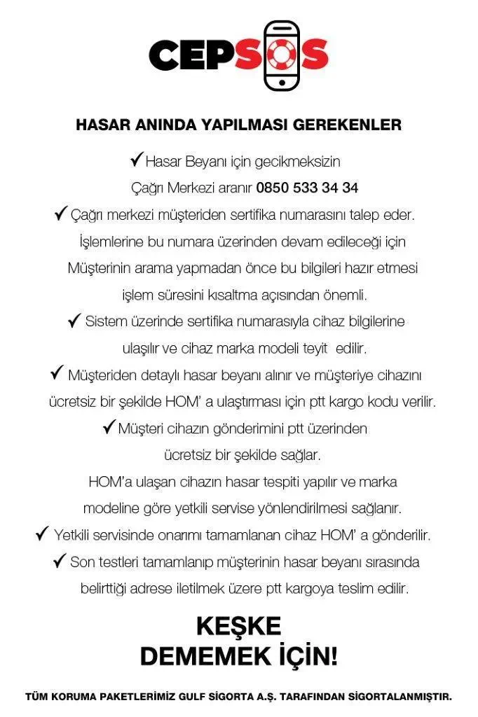Cepsos Küçük Ev Aletleri Premium Garanti Paketi - 1 Yıl