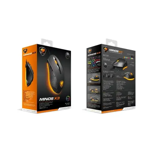 Cougar Minos X3 CGR-WOMB-MX3 3200DPI 7 Tuş Optik Gaming (Oyuncu) Mouse