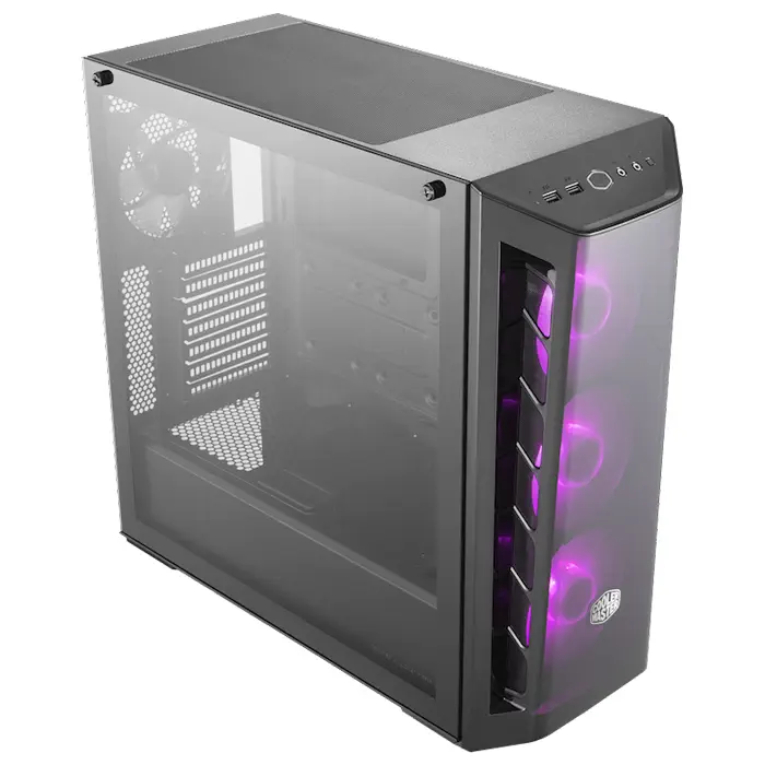 Cooler Master MasterBox MB520 RGB Temperli Cam 120mm RGB LED Fan USB 3.0 ATX Mid-Tower Gaming Kasa - RC-MCB-B520-KGNN-RGB