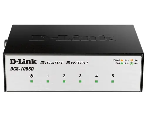 D-Link DGS-1005D 5 Port 10/100 Mbps Yönetilemeyen Switch